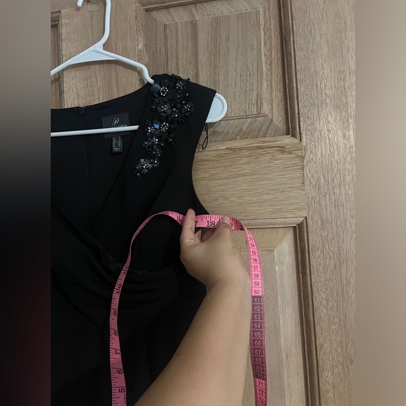 Adrianna Papell‎ womens  jumpsuit black size 2P - Picture 7 of 11